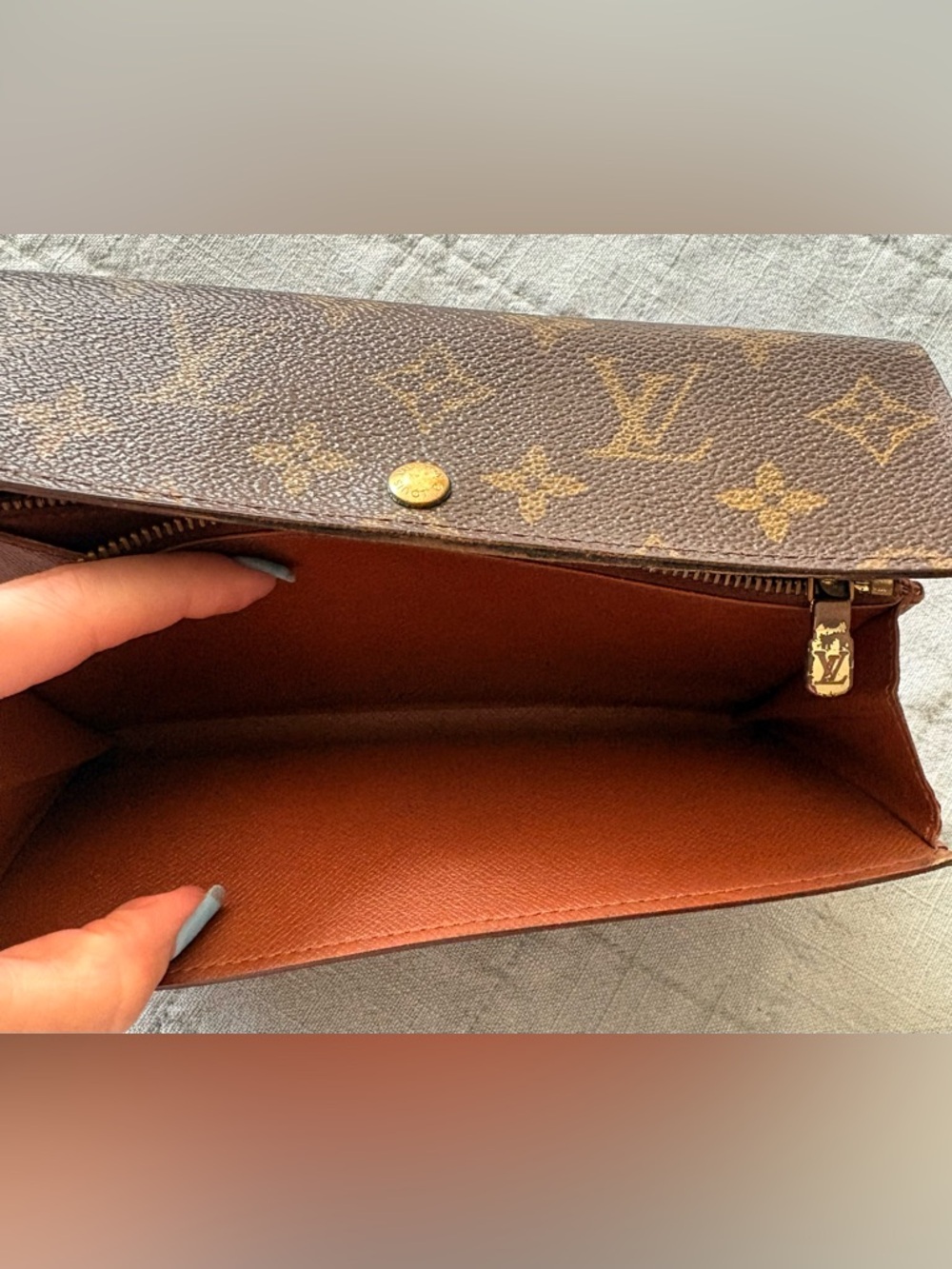 Louis Vuitton Brown Monogram Chain Wallet Crossbody - Picture 4 of 11